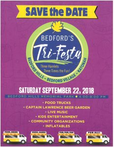 Poster for Bedford's TriFesta 2018